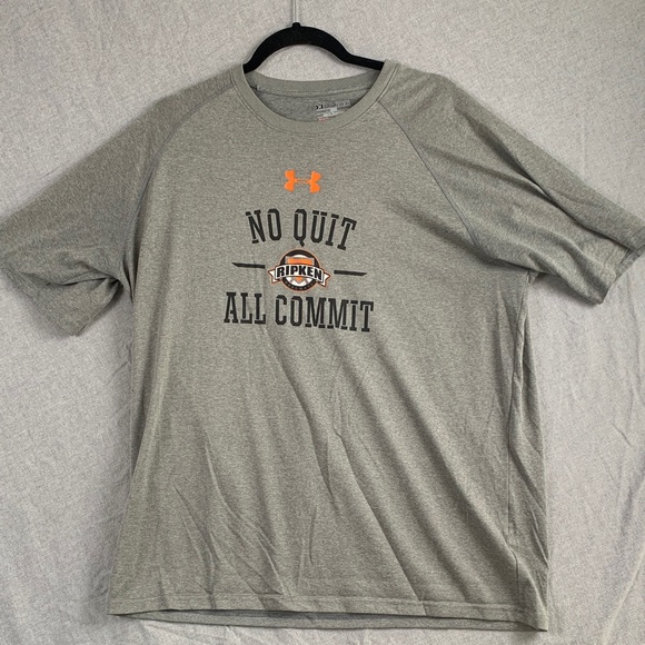 Under Armour Other - UNDER ARMOUR | XL LOOSE UNISEX T-SHIRT CAL RIPKEN | GREY BLACK ORANGE BALTIMORE